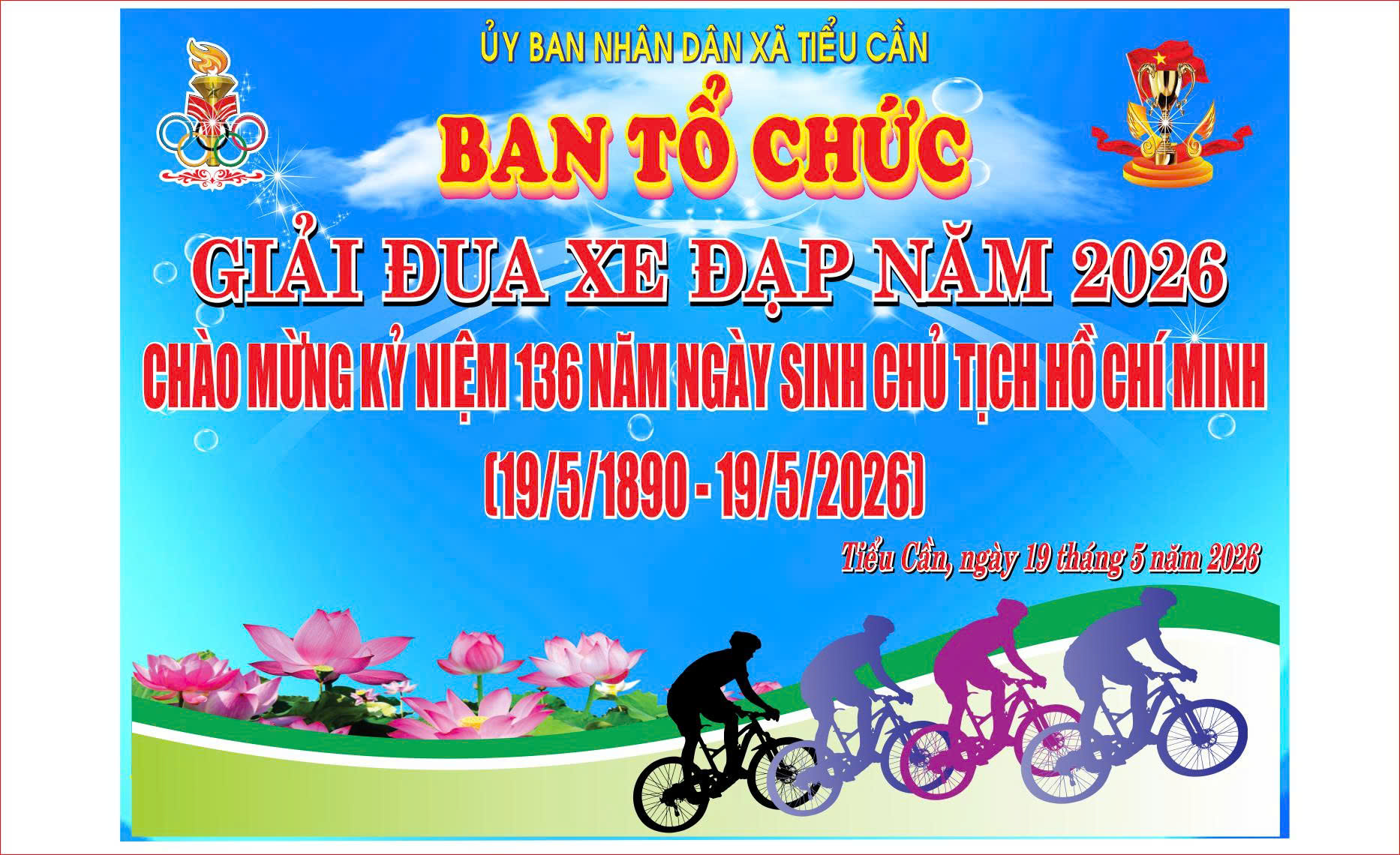 Thông báo “Giải Đua xe đạp xã Tiểu Cần năm 2026”