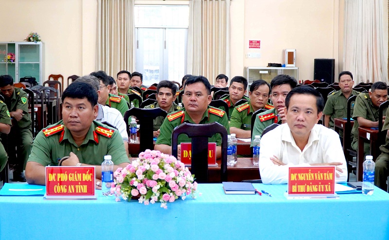 Tiểu Cần: Công an xã sơ kết tình hình ANTT 6 tháng đầu năm 2025