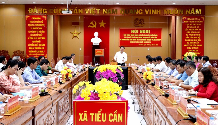 Tiểu Cần: Hội nghị Ban Chấp hành Đảng bộ lần I (mở rộng) đánh giá kết quả thực hiện nghị quyết 9 tháng năm 2025