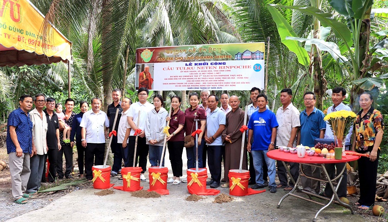 Hùng Hòa: Khởi công xây dựng cầu giao thông nông thôn tại ấp Ngãi Thuận